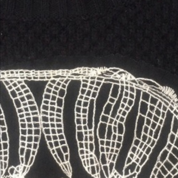 Katsumi LF Black Skull Embroidered Chunky Knit - Picture 3 of 4